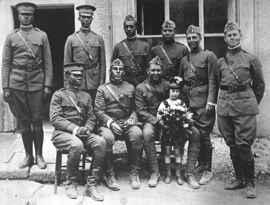 Black soldiers train as officers in WWI with inequal treatment